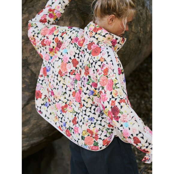 🆕 FP MOVEMENT Pippa Printed Packable Puffer Jacket / Trippy Floral - Picture 4 of 13